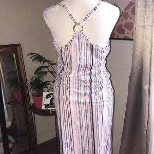 Striped Summer Tank Dress Size Large